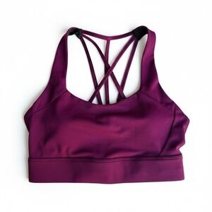 Zyia Active Light n Tight Sports Bra Cranberry Size S